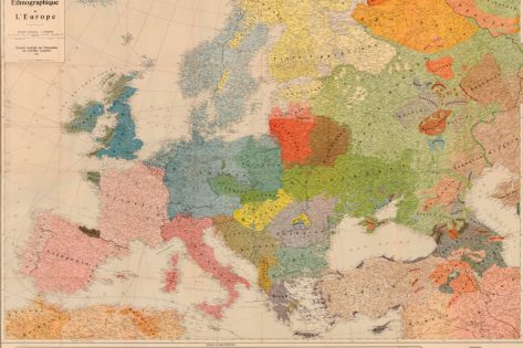 Етнографічна карта Європи 1918 року, яка показує набагато більш широке розселення українців, ніж маємо сьогодні, а також демонструє націю сформованою, такою, що прагне державності
